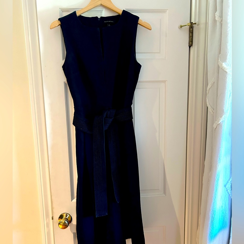 Dark Indigo Denim Banana Republic Dress size 4.